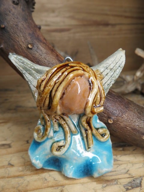 aniołek z ceramiki - zawieszka