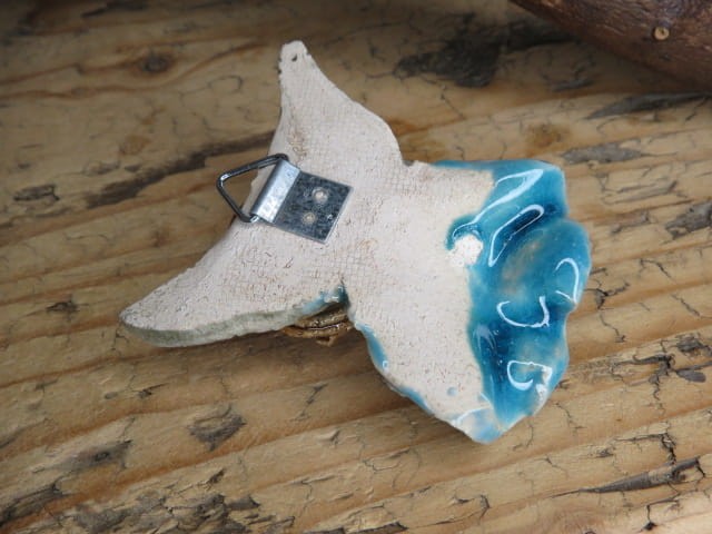 aniołek z ceramiki - zawieszka