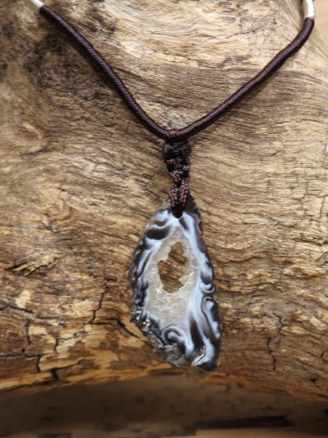 agat * amulet ogniska domowego naszyjnik etno