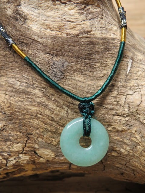 Awenturyn - amulet bogactwo i zdrowie - naszyjnik etno.