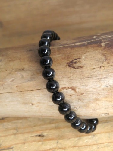 obsydian czarny * bransoletka 6mm