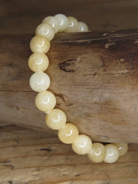 aragonit pomarańczowy * bransoletka z kulek 8mm