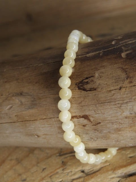 aragonit pomarańczowy * bransoletka z kulek 4mm