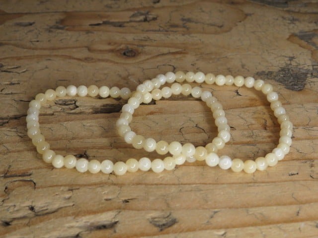 aragonit pomarańczowy * bransoletka z kulek 4mm