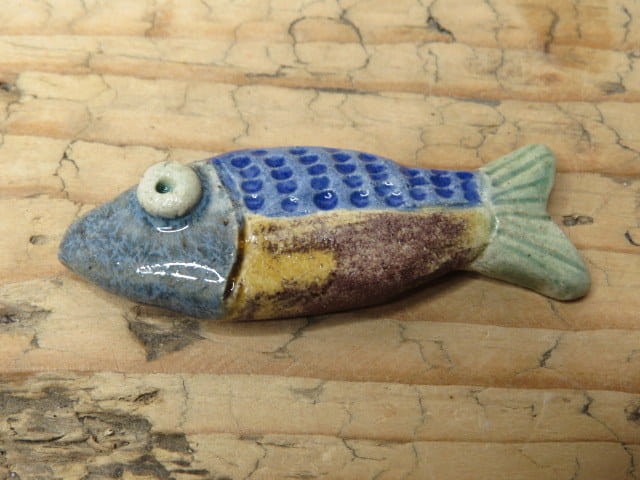 Ceramiczny magnes ryba - ceramika ręcznie robiona