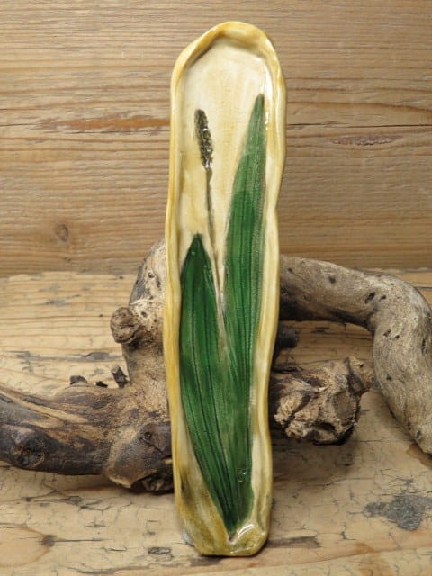 Podstawka pod kadzidełka babka lancetowata – ceramika ręcznie robiona