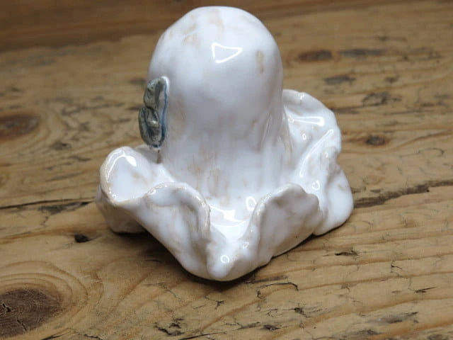 Duszek ceramiczny na Halloween - ceramika ręcznie robiona