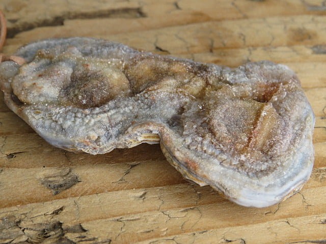 chalcedon - róża chalcedonowa - duży wisior na rzemieniu