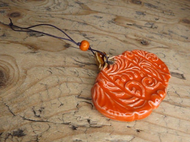 Zawieszka dynia – ceramika ręcznie robiona