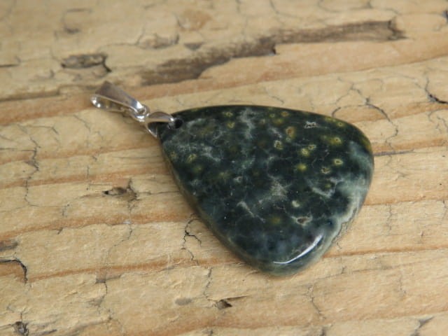 jaspis orbikularny - wisior z jaspisu orbikularnego