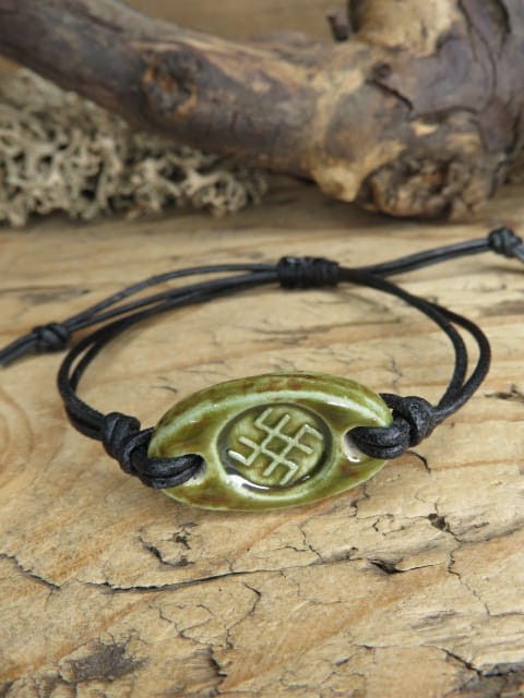 Bransoletka Swaróg – słowiański amulet twórczej mocy - ceramika ręcznie robiona