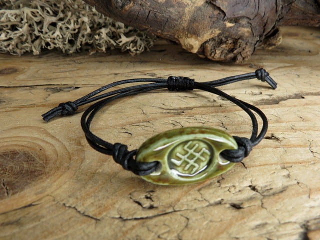 Bransoletka Swaróg – słowiański amulet twórczej mocy - ceramika ręcznie robiona
