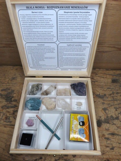 Skala twardości Mohsa (1-10) - zestaw edukacyjny