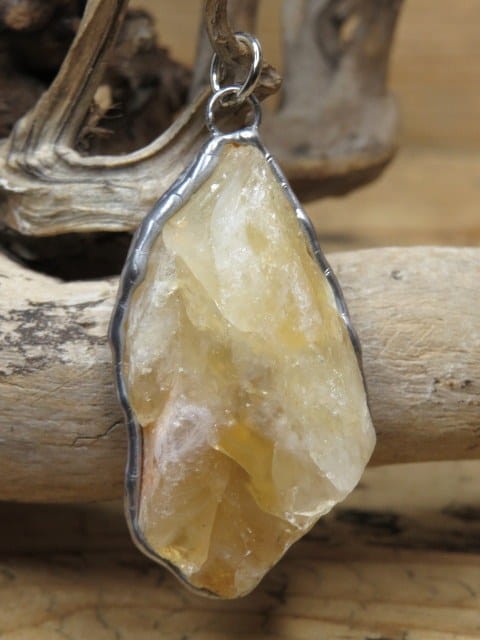 cytryn kamień bogactwa - wisior