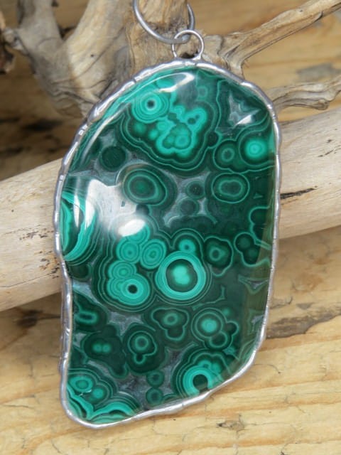 malachit * wisior dwustronny