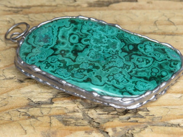 malachit * wisior dwustronny