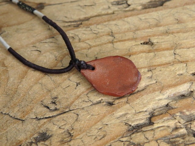 Symbol Bogini Mokosz – wisior z gliny - ceramika -biżuteria słowiańska