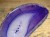 agat fioletowy - plaster