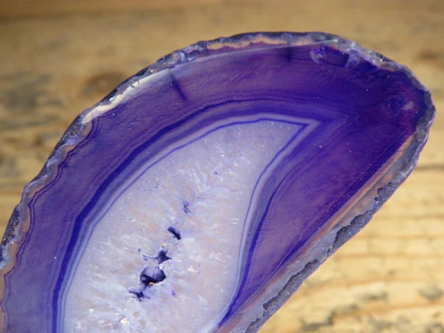 agat fioletowy - plaster