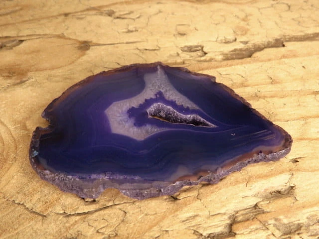 agat fioletowy - plaster