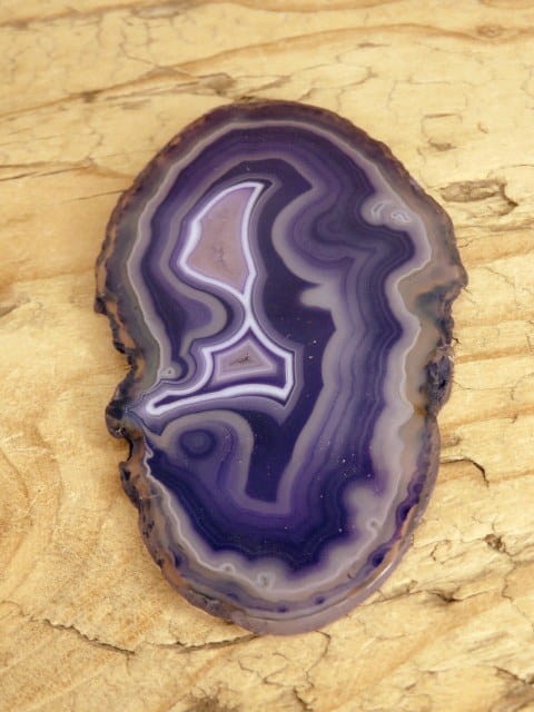 agat fioletowy - plaster