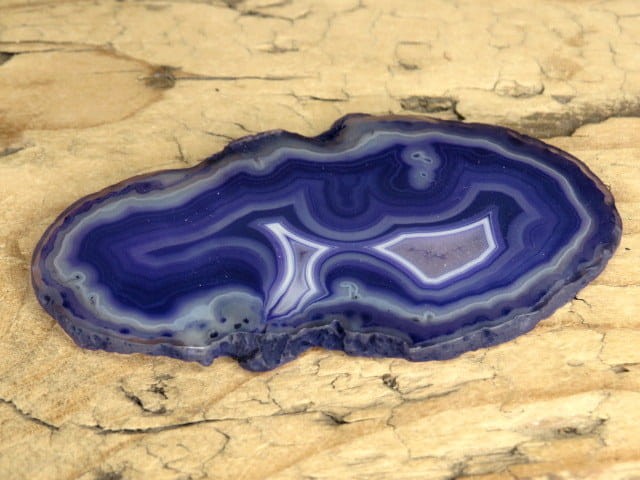 agat fioletowy - plaster