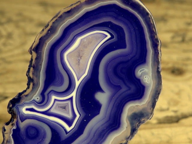 agat fioletowy - plaster