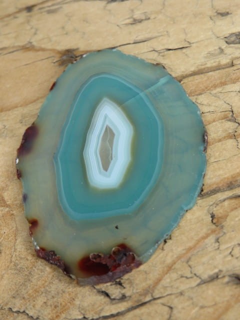 agat zielony - plaster