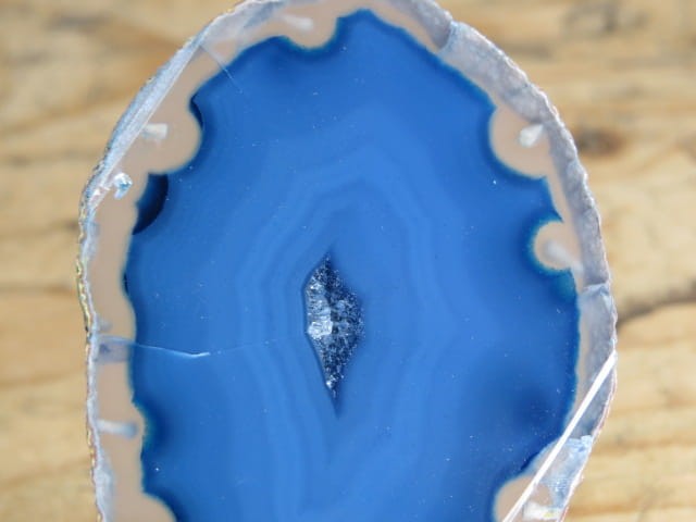 agat niebieski - plaster