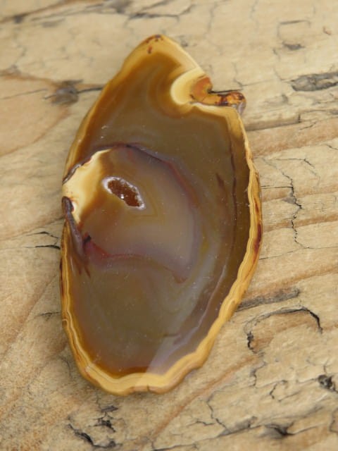 agat brązowy - plaster