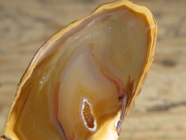 agat brązowy - plaster