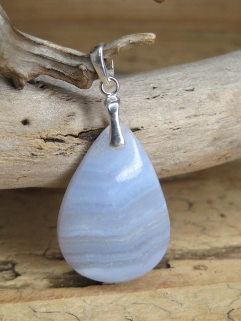 chalcedon błękitny wisior