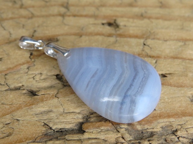 chalcedon błękitny wisior