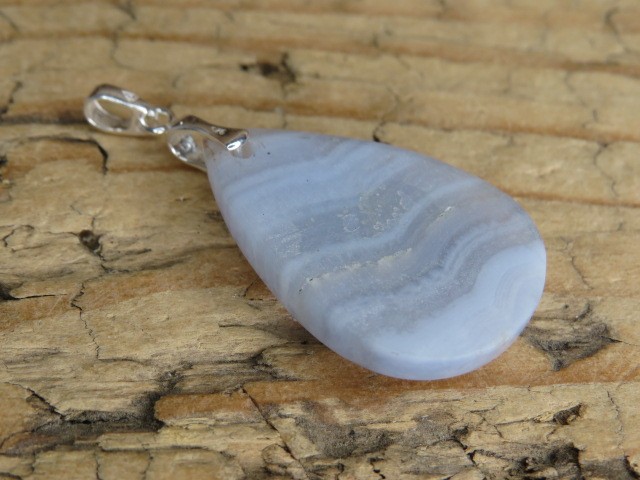 chalcedon błękitny wisior