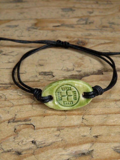 Bransoletka Ręce Boga – słowiański amulet ochronny - ceramika ręcznie robiona