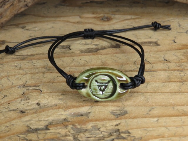 Bransoletka Weles – słowiański amulet mocy i podziemi - ceramika ręcznie robiona
