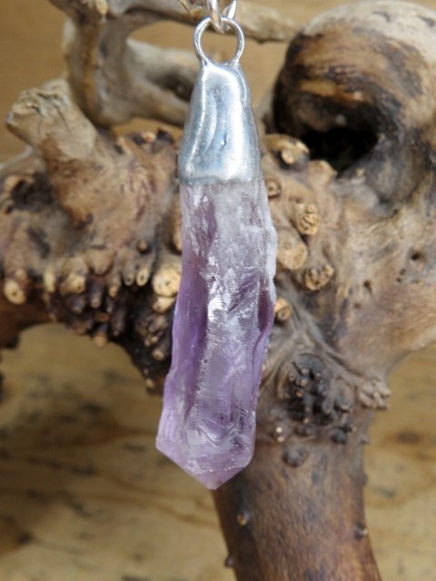 ametyst kryształ - wisior amulet