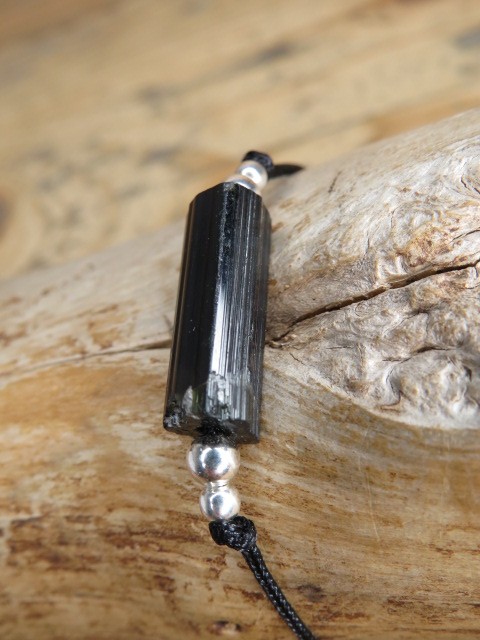 czarny turmalin - minimalistyczna bransoletka ochronna