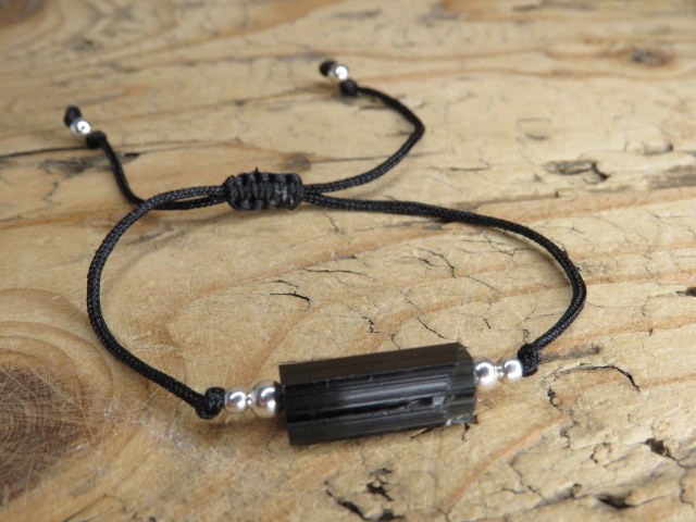 czarny turmalin - minimalistyczna bransoletka ochronna