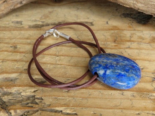 lapis lazuli * ochrona i intuicja * amulet na rzemieniu