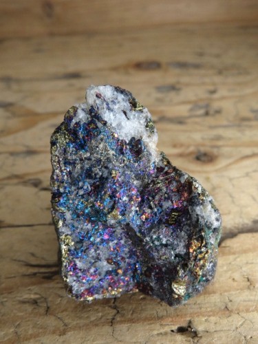 Chalkopiryt z malachitem kwarcem i sfalerytem Maroko