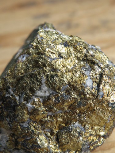 Chalkopiryt z malachitem kwarcem i sfalerytem Maroko