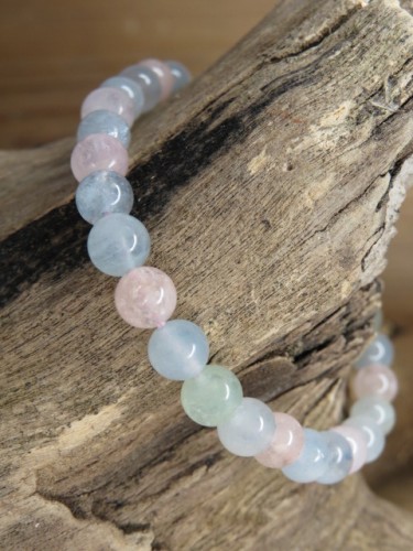 beryle - akwamaryn, heliodor, morganit * bransoletka 6mm