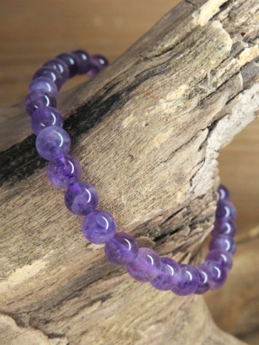 ametyst * bransoletka 6mm
