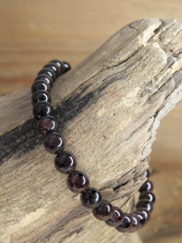 granat * bransoletka 6mm