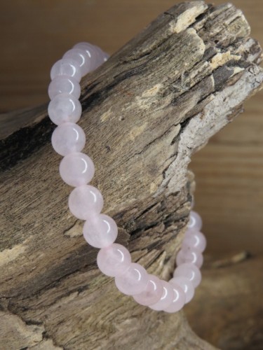 kwarc różowy * bransoletka 6mm