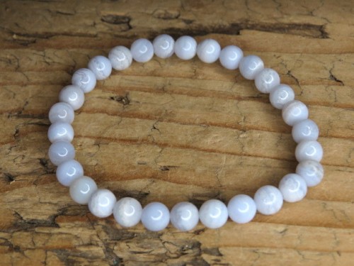 chalcedon błękitny * bransoletka 6mm
