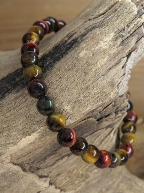 tygrysie * sokole oko * bransoletka 6mm