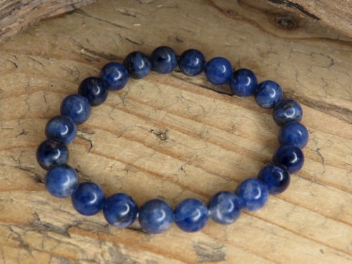 Bransoletka z naturalnego lapisu lazuli 8mm – kamień mądrości i ochrony