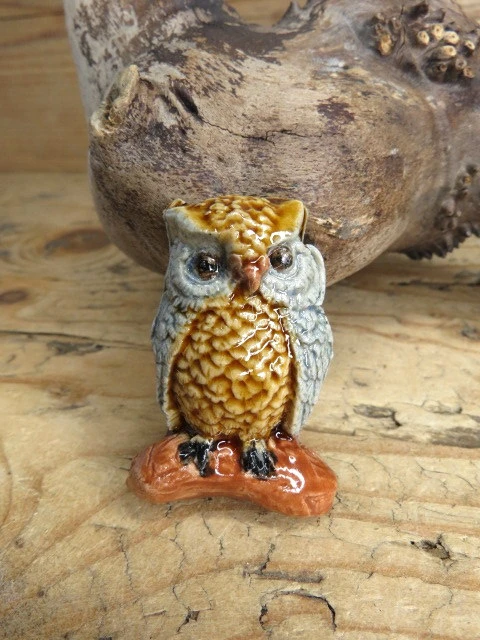 Ceramiczny magnes sowa - ceramika ręcznie robiona